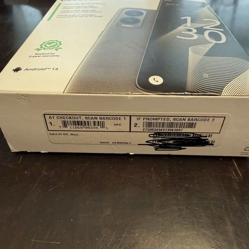 New Cricket Debut S3 - 5G LTE 64GB Charcoal Black - Cricket Wireless Locked